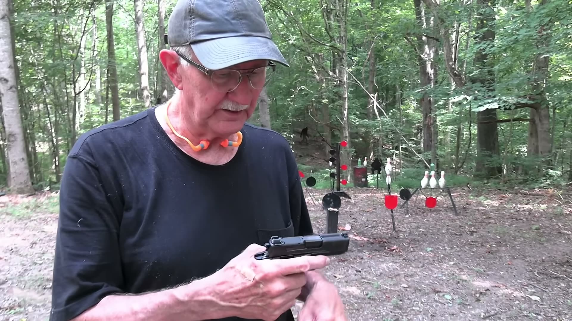 Hickok45 handling the S&W CSX E-Series at the range