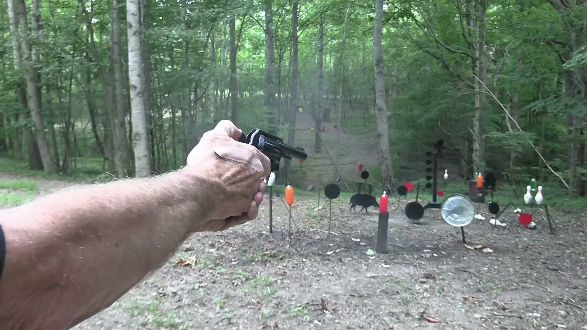 Hickok45 shooting the Henry Golden Boy Revolver