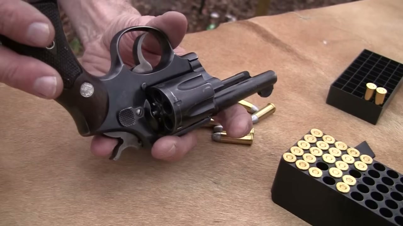 S&W Model 10 revolver close-up