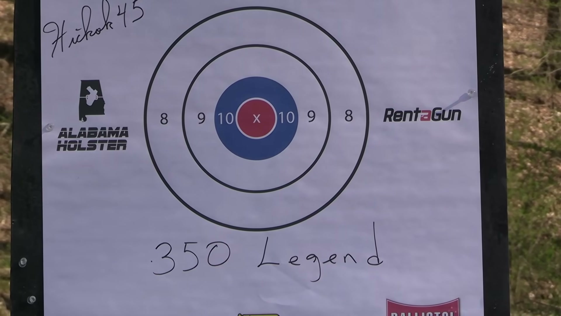 Hickok45's signed Ruger American Predator target