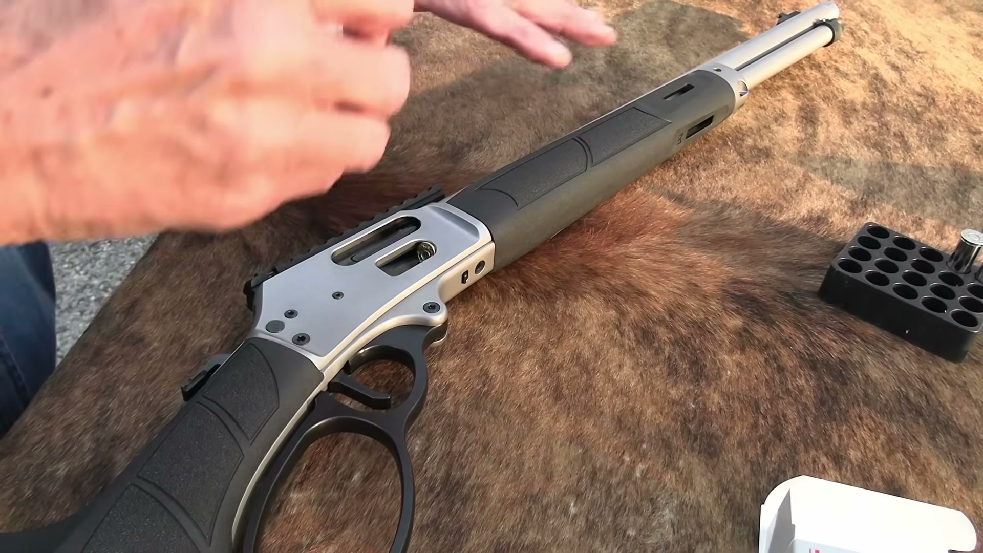 S&W 1854 lever-action close-up