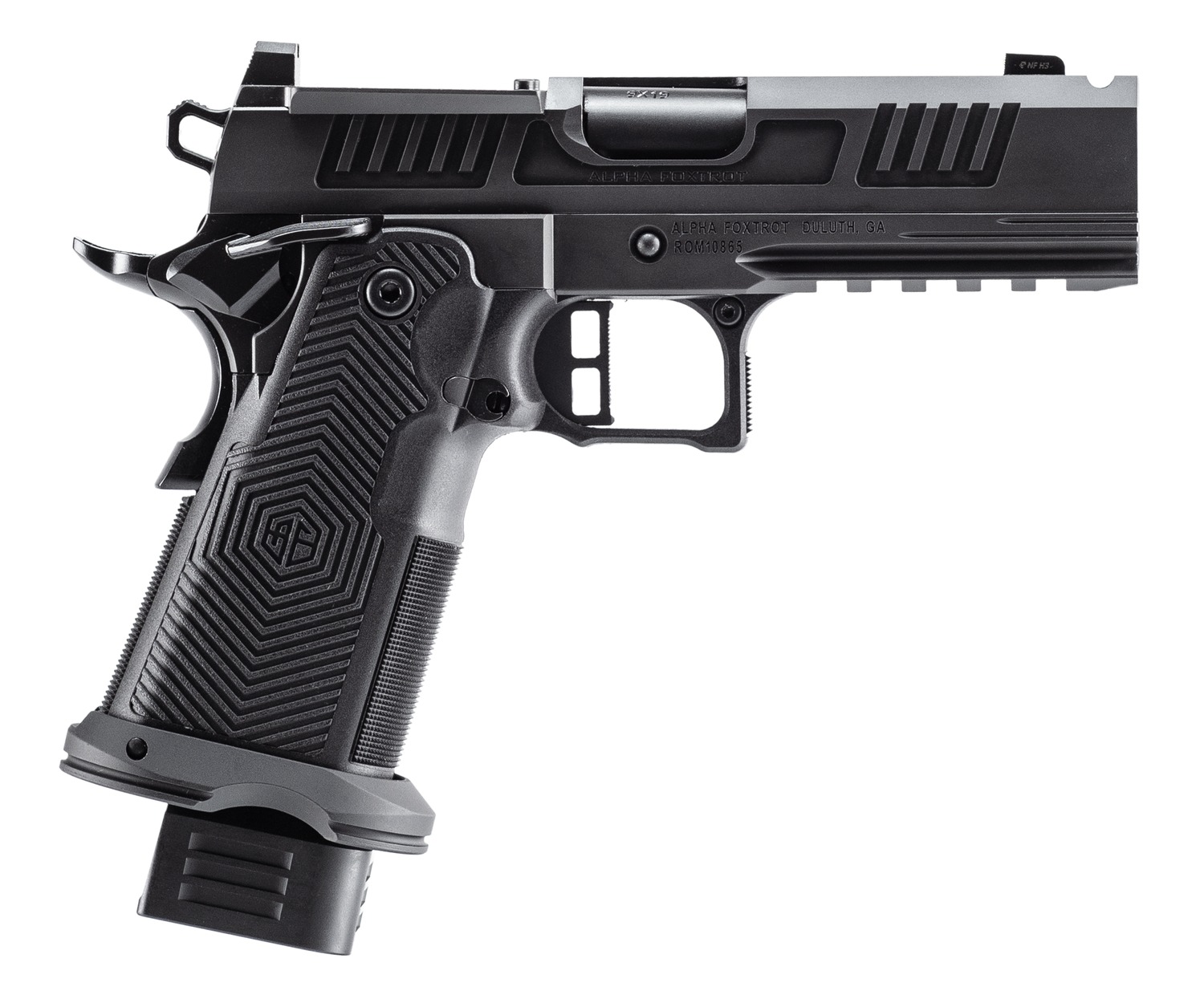 Alpha Foxtrot AF1911 Romulus Pistol Rental | 9mm | 4.25in