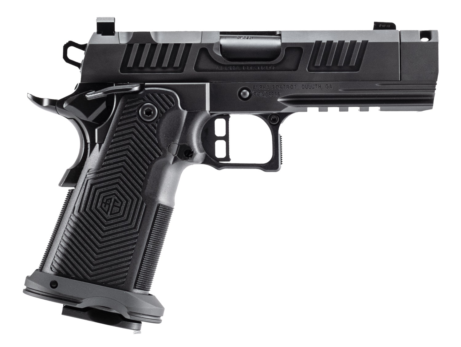 Alpha Foxtrot AF1911 Romulus Pistol Rental | 9mm | 3.5in | AA39X1QMG-XDBK19