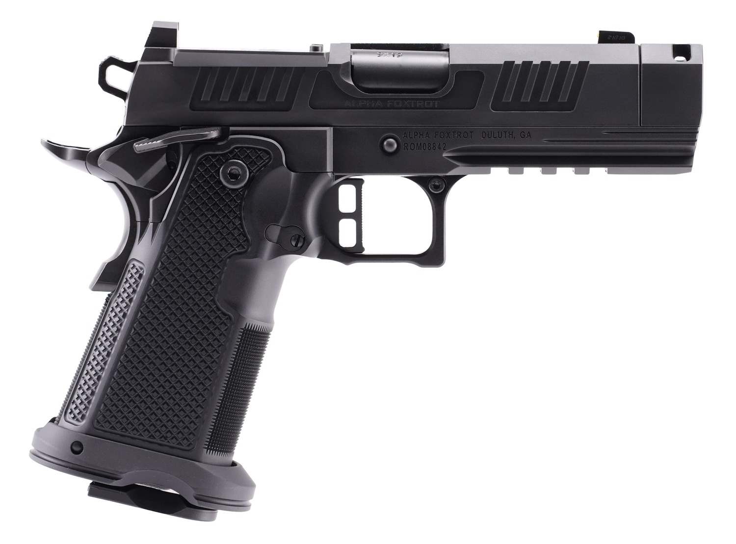 Alpha Foxtrot AF1911 Romulus Pistol Rental | 9mm | 3.5in | AA47X1QIG-XDBK19