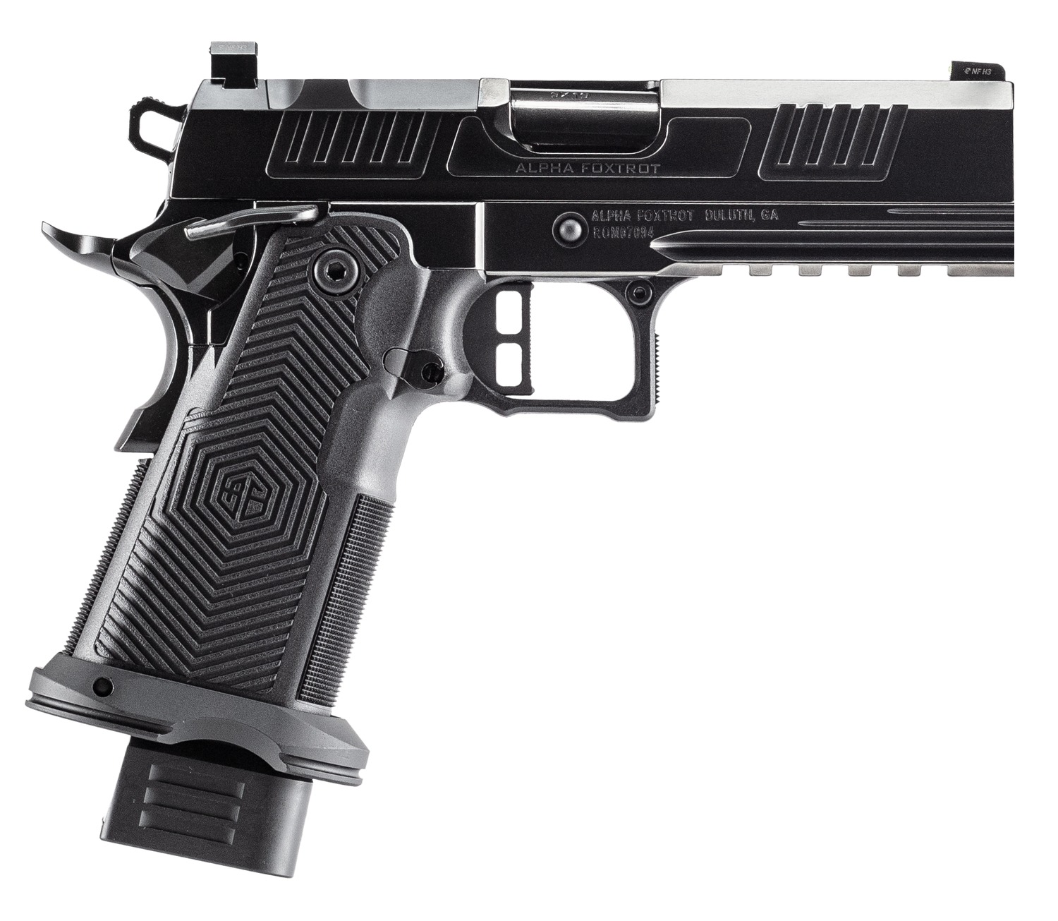 Alpha Foxtrot AF1911 Romulus Pistol Rental | 9mm | 4.25in | AA39X1CMD-PDBK19