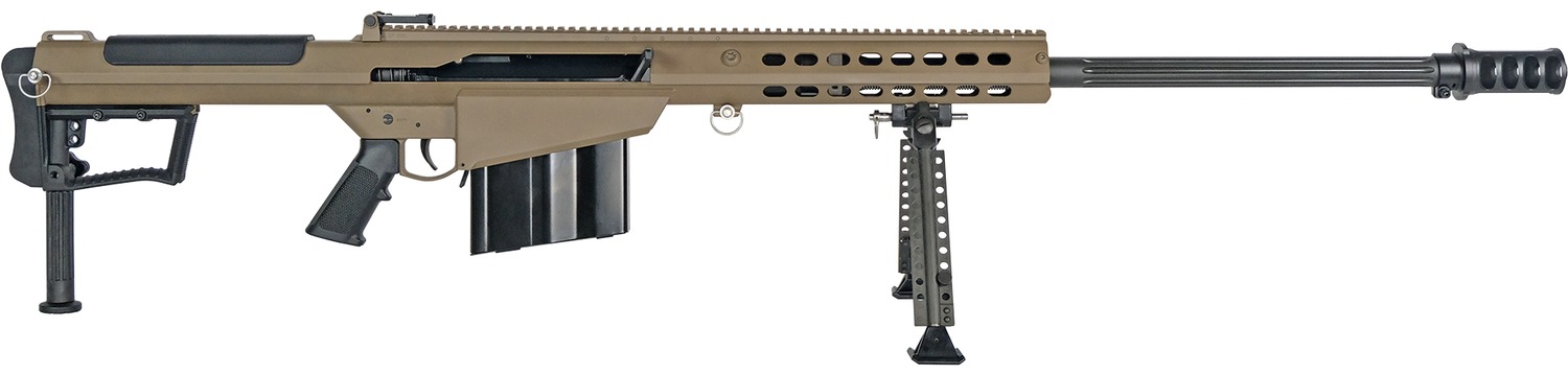 Barrett Firearms M107A1 Semi-Auto Rifle Rental | .50 BMG | Brown/Tan