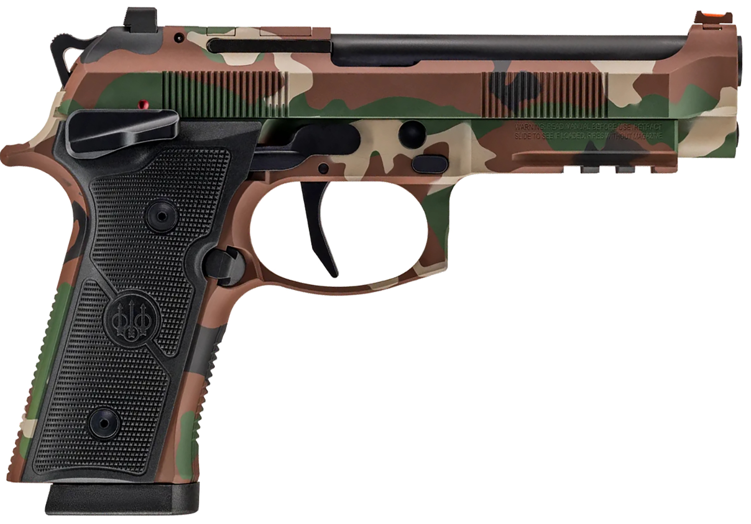 Beretta 92XI Combat Pistol Rental | 9mm | 4.7in | Battle Dress Uniform Cerakote