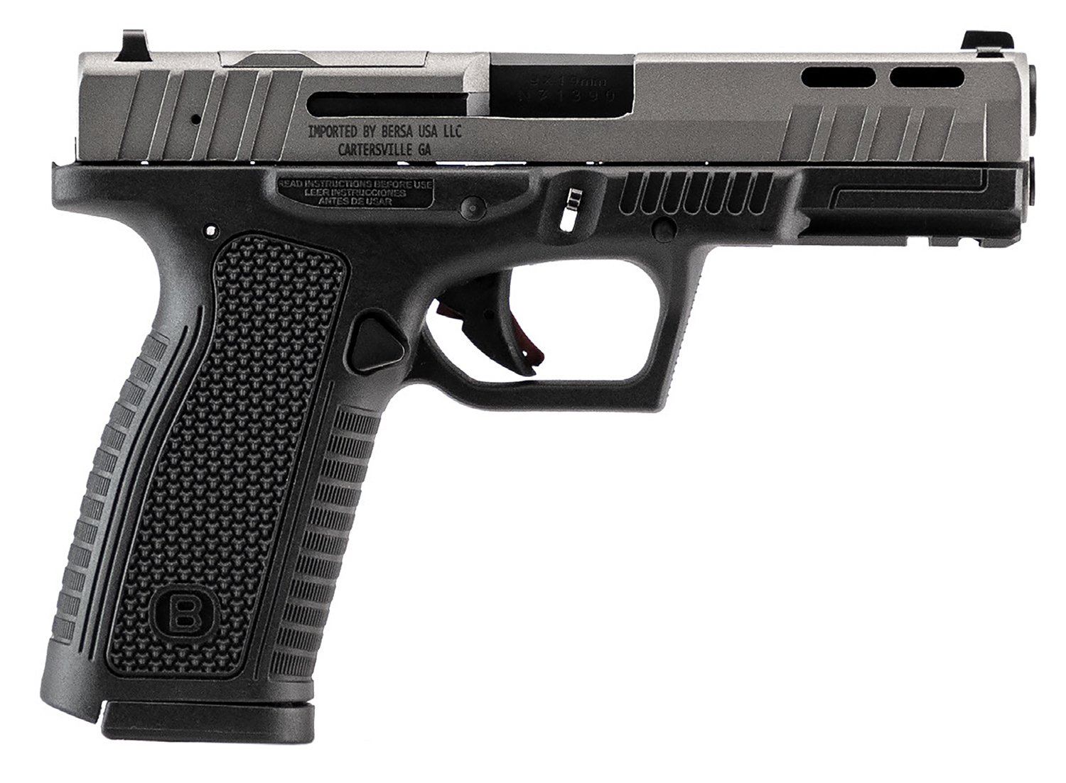 Bersa BP9 Pistol Rental | 9mm | 4.25in | Matte Black