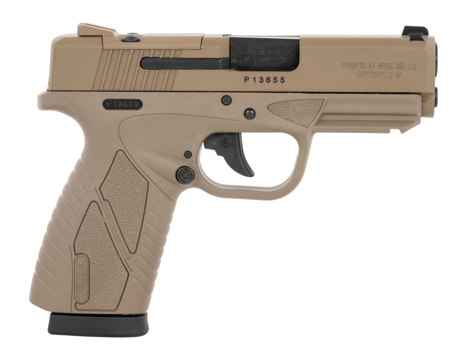 Bersa BPCC Pistol Rental | 9mm | 3.3in | Flat Dark Earth