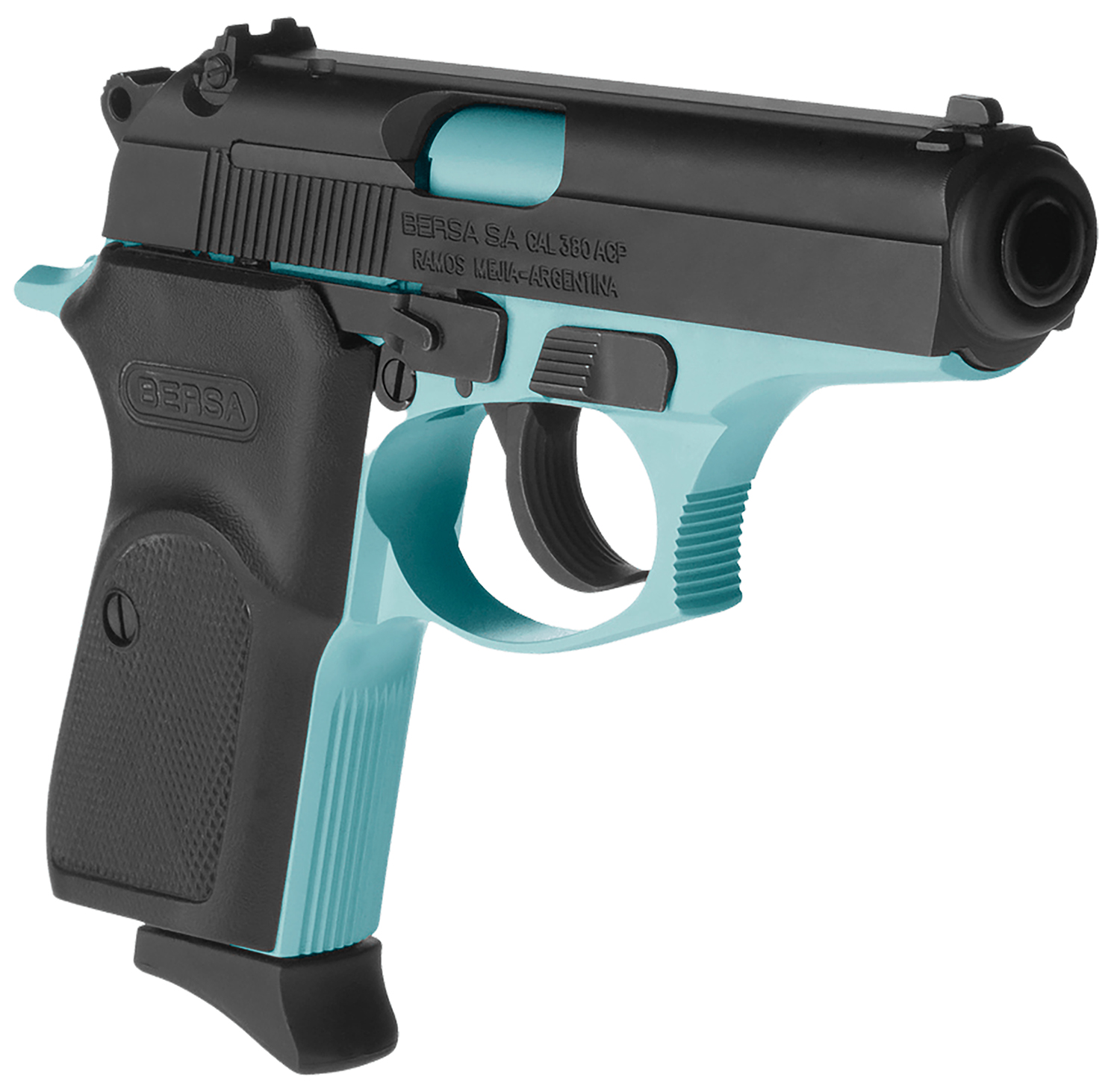 Bersa Thunder 380 Pistol Rental | .380 ACP | 3.5in | Robin Egg Blue Cerakote