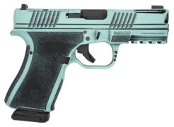 Black Rain Frontline+ Pistol Rental | 9mm | 4in | Robin's Egg Blue Battleworn