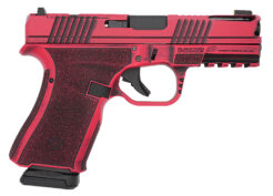 Black Rain Frontline+ Pistol Rental | 9mm | 4in | Firehouse Red  Battleworn