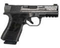 Black Rain Frontline Trump Custom Pistol Rental | 9mm | 4in | Gun Metal Grey Battleworn