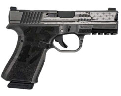 Black Rain Frontline Trump Custom Pistol Rental | 9mm | 4in | Gun Metal Grey Battleworn