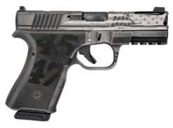 Black Rain Frontline+ Trump Custom Pistol Rental | 9mm | 4in | Gun Metal Grey Battleworn