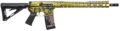 Black Rain Spec15 Trump FX Custom Gold Rifle Rental | 5.56 NATO | 16in