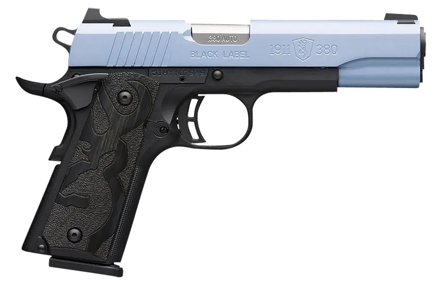 Browning 1911 Black Label Pistol Rental | .380 ACP | 4.25in | Matte Black