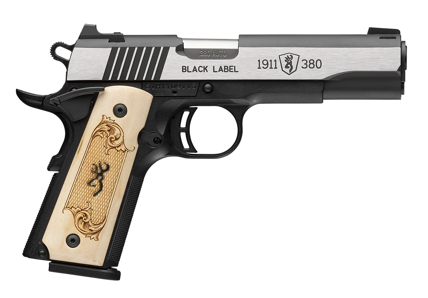 Browning 1911 Black Label Medallion Pistol Rental | .380 ACP | 4.25in
