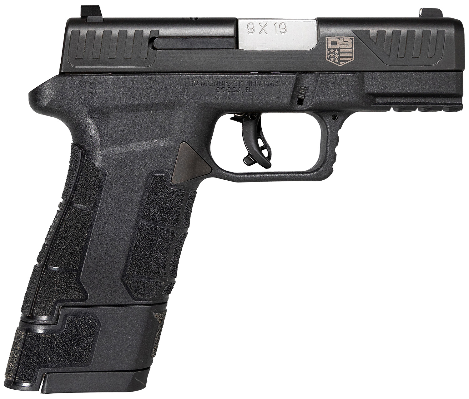 Diamondback AM2 Sub-Compact Pistol Rental | 9mm | 3.5in