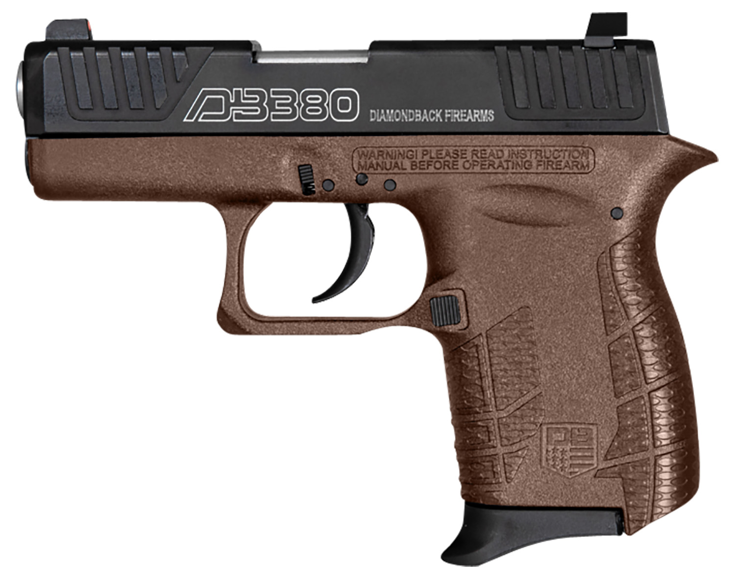 Diamondback DB380 Gen4 Pistol Rental | .380 ACP | 2.8in | Midnight Bronze