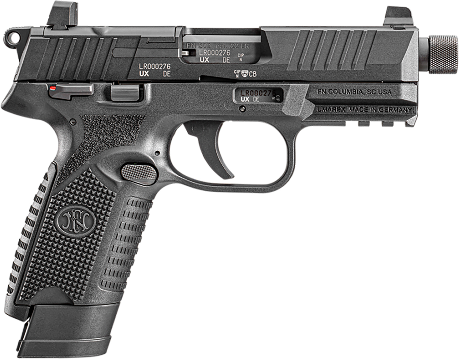 FN 502 Tactical Pistol Rental | .22 LR | 4.6in