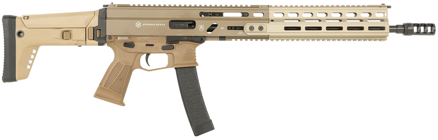 Grand Power SP9A3 Enhanced Stribog Semi-Auto Rifle Rental | 9mm | 16in | 810091158012