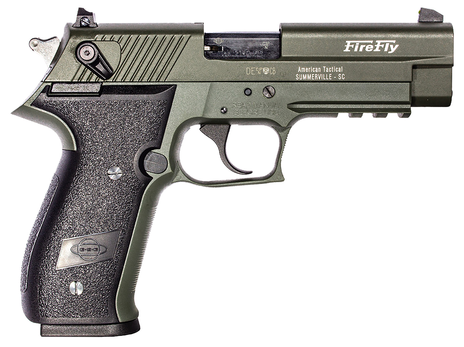 GSG German Sports FireFly Non-Threaded Pistol Rental | .22 LR | 4in | Green