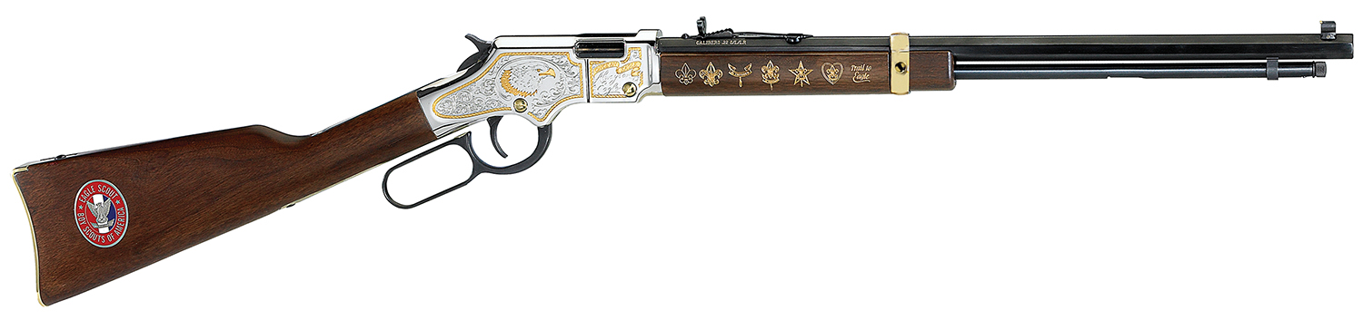 Henry Repeating Arms Golden Boy Eagle Scout Tribute Lever-Action Rifle Rental | .22 S/L/LR