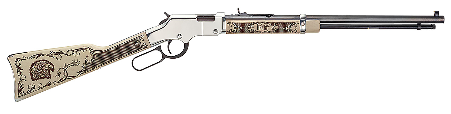 Henry Repeating Arms Golden Boy Silver American Eagle Lever-Action Rifle Rental | .22 S/L/LR
