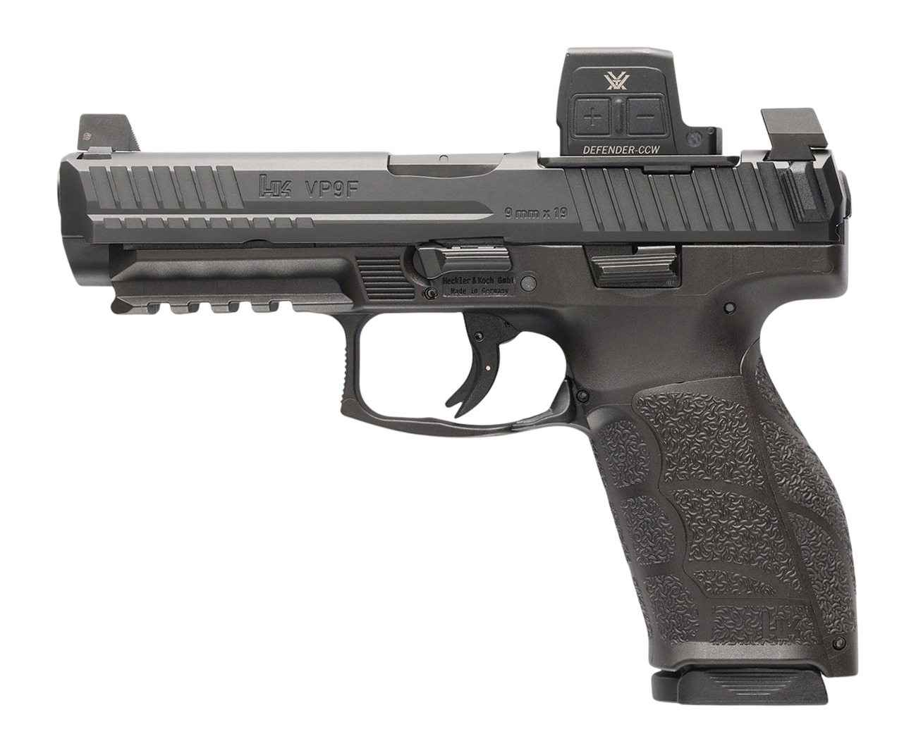 HK VP9A1 F w/Optic Pistol Rental | 9mm | 4.53in | Black