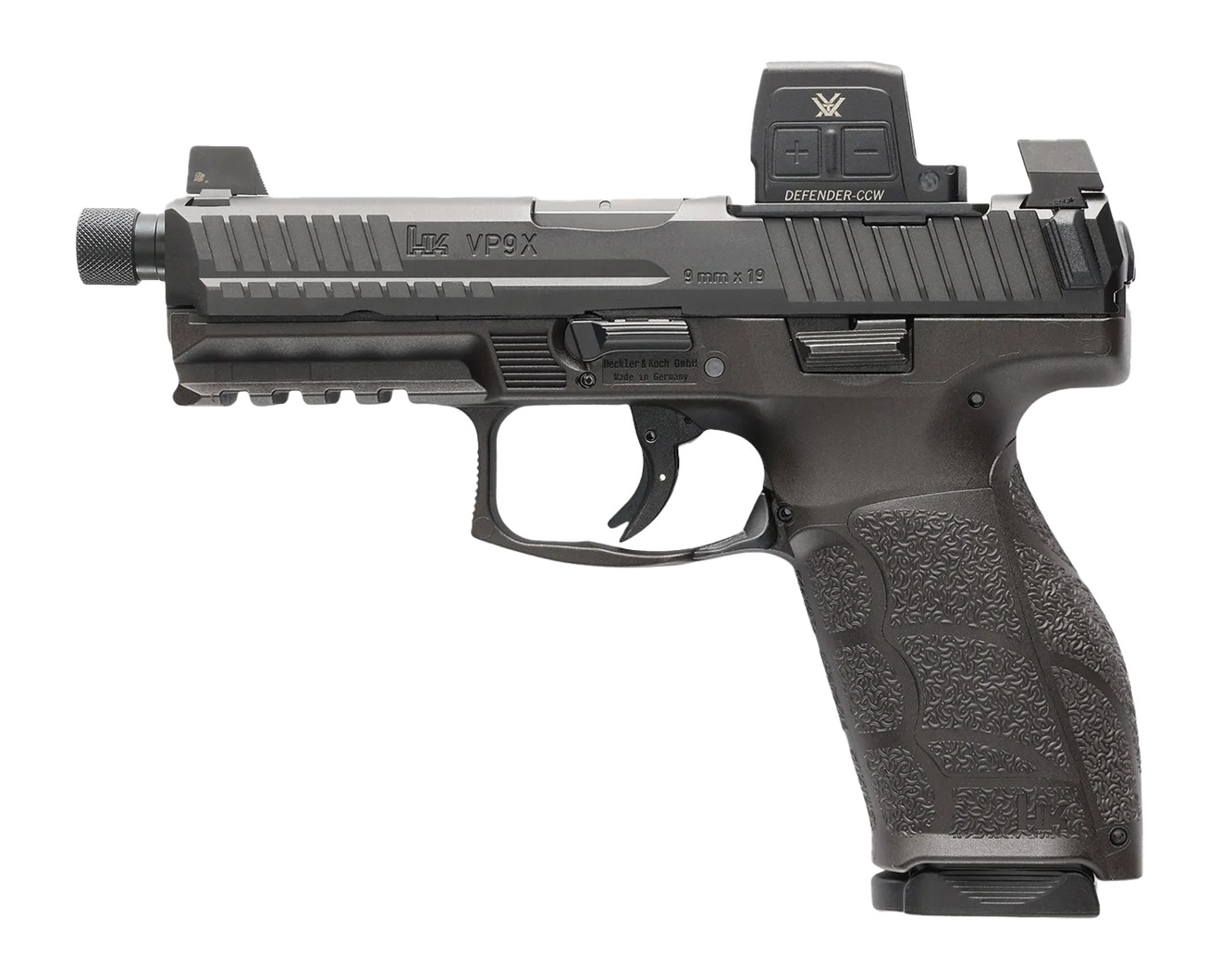 HK VP9A1 X Tactical w/Optic Pistol Rental | 9mm | 4.7in | Black