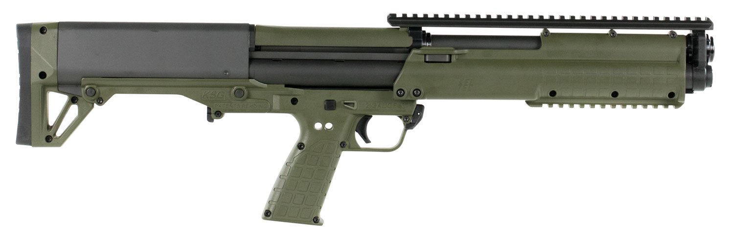 Kel-Tec KSG Pump-Action Shotgun Rental | 12 Gauge | 18.5in | OD Green