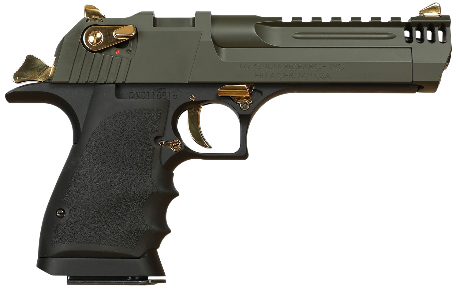Magnum Research Desert Eagle Mark XIX L5 Pistol Rental | .50 AE | 5in | Black Anodized w/Gold Controls