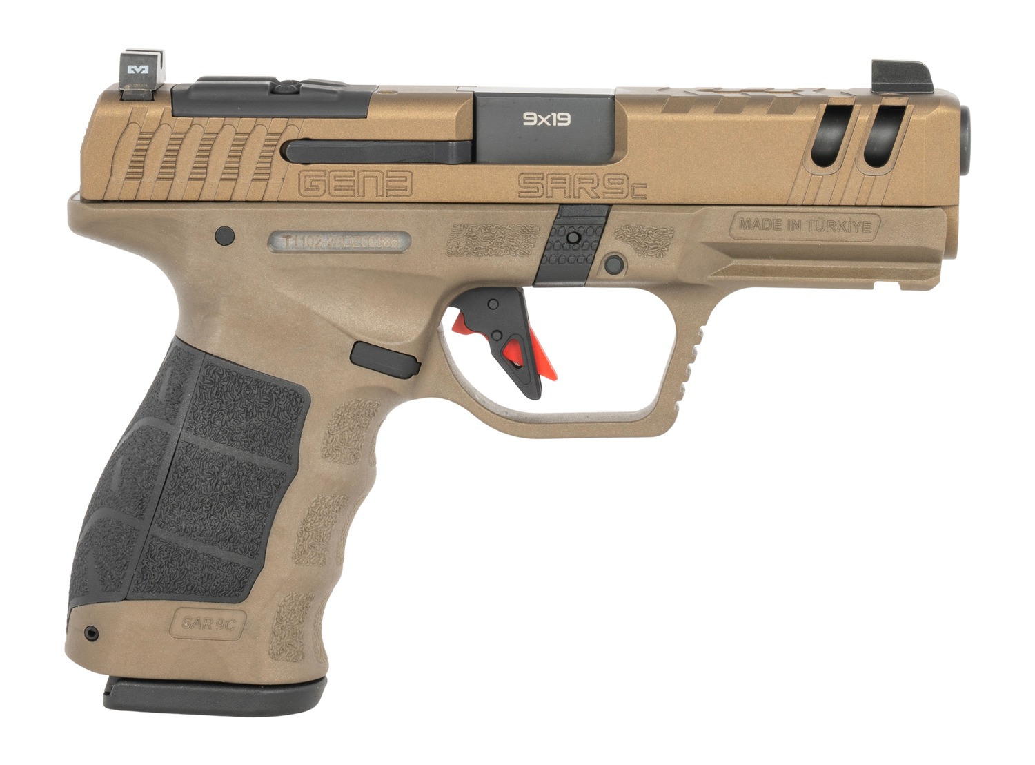 SAR USA SAR9 Gen3 Pistol Rental | 9mm | 4.1in | Bronze