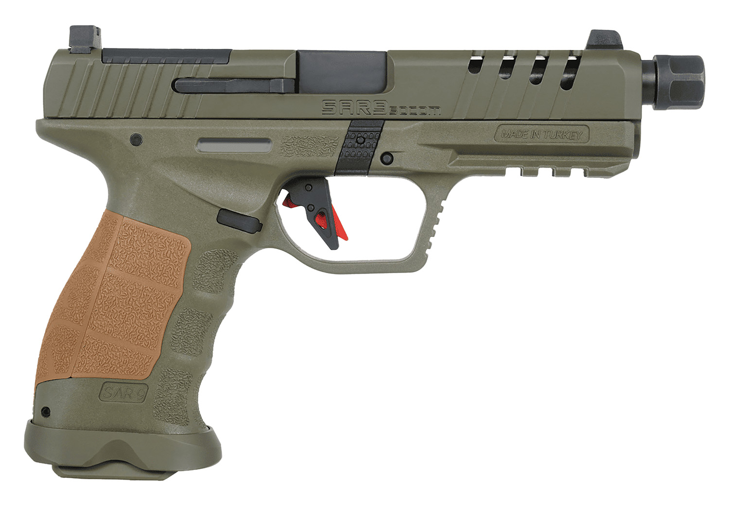 SAR USA SAR9 SOCOM Pistol Rental | 9mm | 5.2in | OD Green