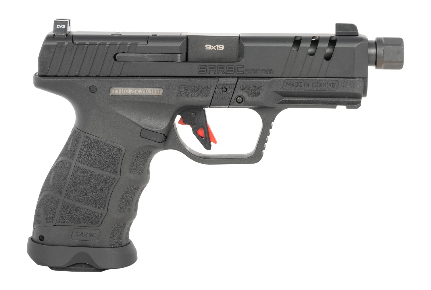 SAR USA SAR9 SOCOM Pistol Rental | 9mm | 4.7in | Black
