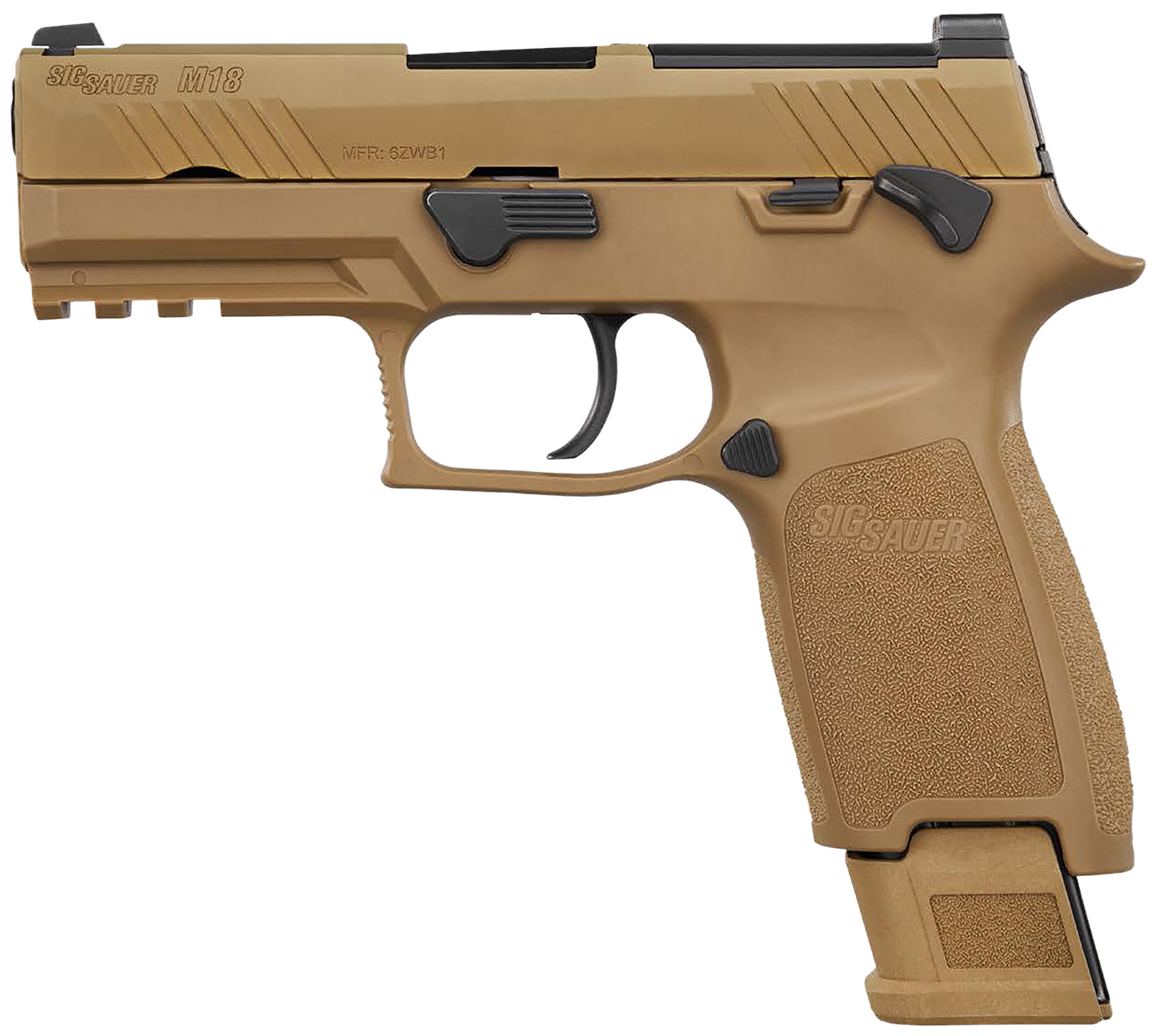 Sig Sauer M18 Commercial Pistol Rental | 9mm | 3.9in | Coyote PVD