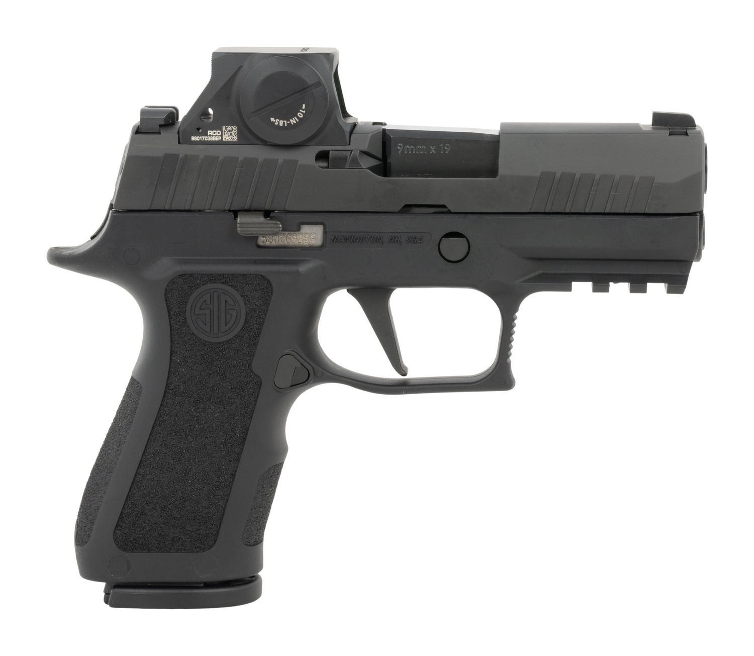 Sig Sauer P320 XCompact w/Optic Pistol Rental | 9mm | 3.6in