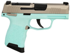 Sig Sauer P365 Pistol Rental | .380 ACP | 3.1in | Robin's Egg Blue w/Nickel Color Controls