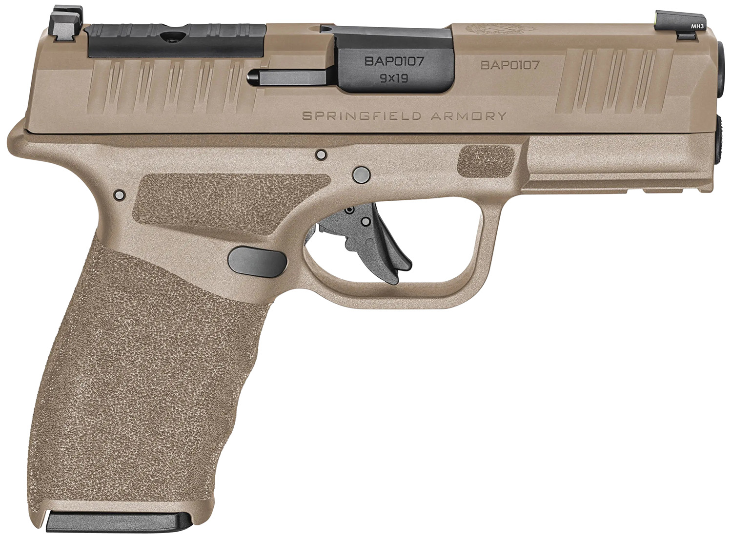 Springfield Armory Hellcat Pro OSP Pistol Rental | 9mm | 3.7in | Flat Dark Earth w/Black Controls