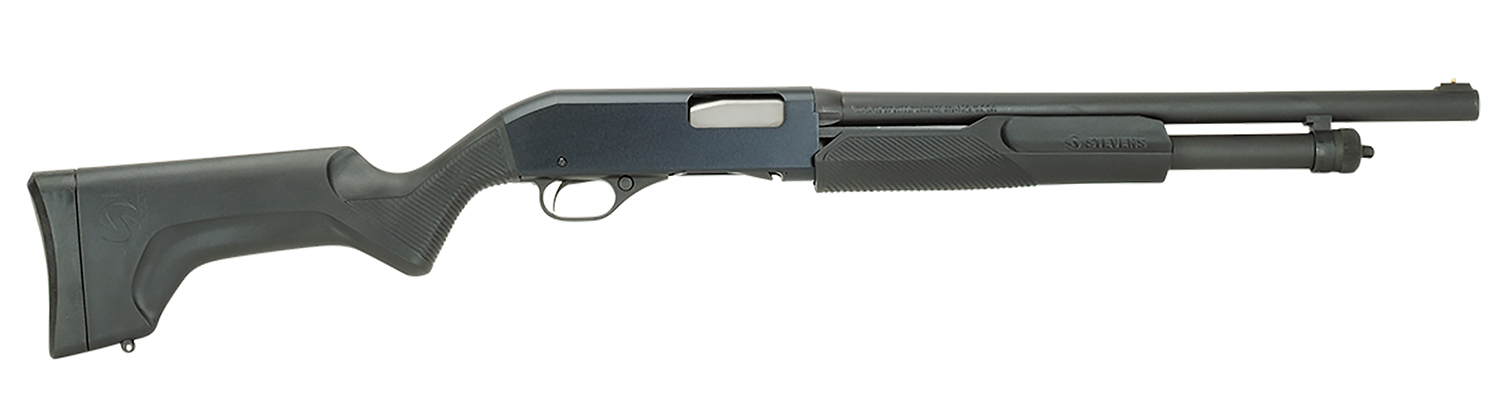 Stevens 320 Security Pump-Action Shotgun Rental | 12 Gauge | 18.5in | Blued/Black