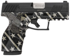 Taurus GX2 Pistol Rental | 9mm | 3.38in | Black w/Eagle, Stars & Stripes