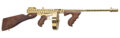 Thompson 1927A-1 Deluxe Semi-Auto Rifle Rental | .45 ACP | 16.5in | Gold w/Tiger Stripe