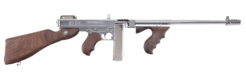 Thompson 1927A-1 Deluxe Carbine Semi-Auto Rifle Rental | .45 ACP | 18in | Silver/Gray