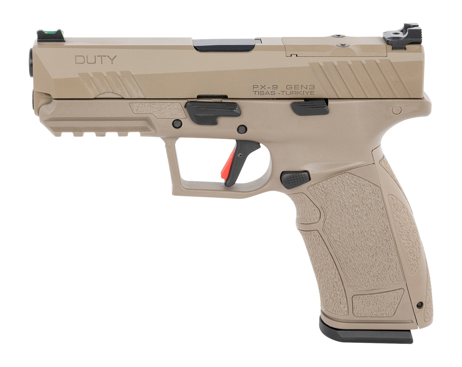Tisas Arms PX-9 Gen3 Duty Pistol Rental | 9mm | 4.12in | Flat Dark Earth